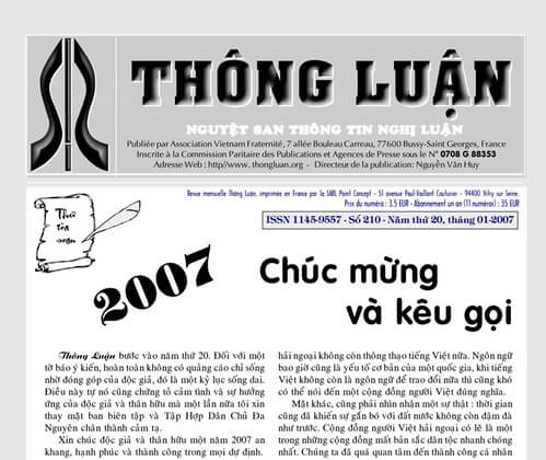 Thông Luận số 210-2007 | Vietnam Fraternité