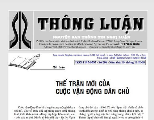 Thông Luận số 208-2006 | Vietnam Fraternité