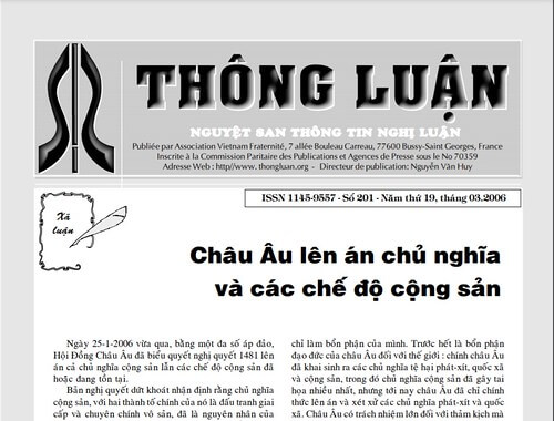 Thông Luận số 201-2006 | Vietnam Fraternité