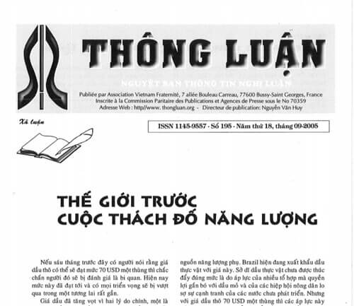 Thông Luận số 195-2005 | Vietnam Fraternité