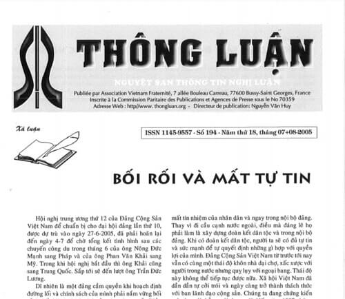 Thông Luận số 194-2005 | Vietnam Fraternité