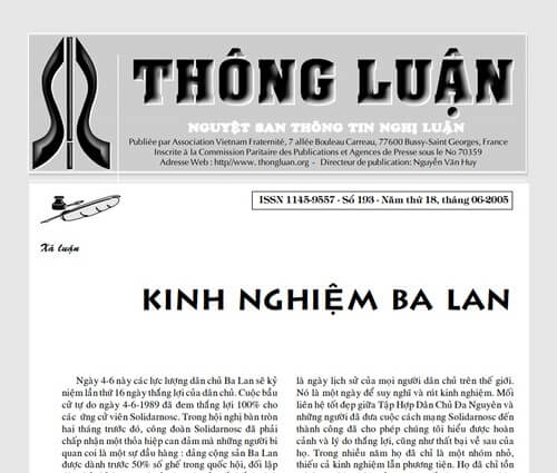 Thông Luận số 193-2005 | Vietnam Fraternité