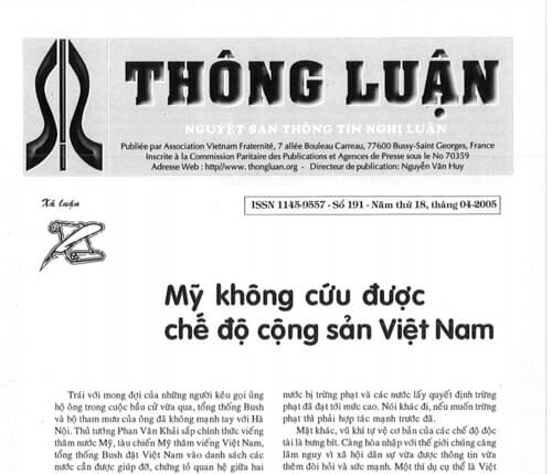 Thông Luận số 191-2005 | Vietnam Fraternité