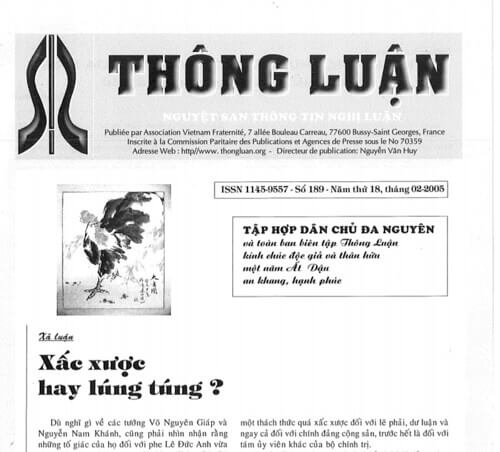 Thông Luận số 189-2005 | Vietnam Fraternité