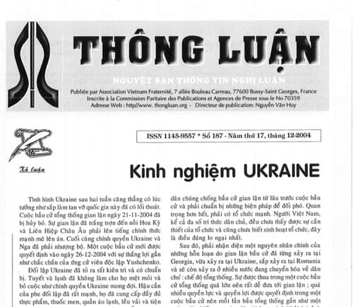 Thông Luận số 187-2004 | Vietnam Fraternité