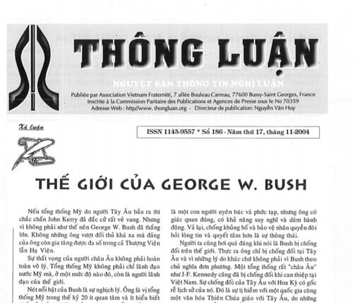 Thông Luận số 186-2004 | Vietnam Fraternité