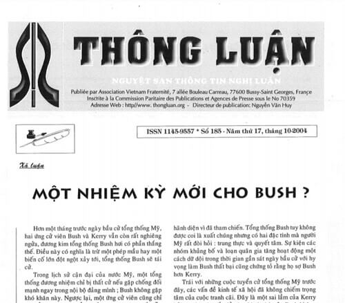 Thông Luận số 185-2004 | Vietnam Fraternité