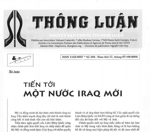Thông Luận số 183-2004 | Vietnam Fraternité