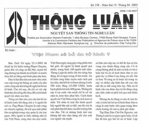 Thông Luận số 158-2002 | Vietnam Fraternité