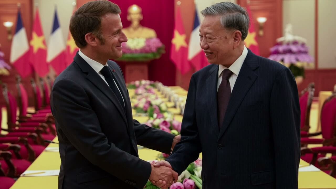 Vì sao Tập CT lườm Việt Nam khi tổng thống Macron thăm Hà Nội?