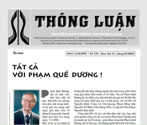 Thông Luận số 179-2004 | Vietnam Fraternité