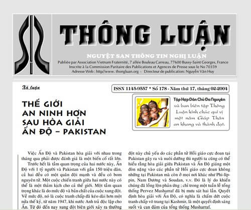 Thông Luận số 178-2004 | Vietnam Fraternité