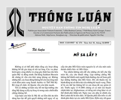 Thông Luận số 176-2003 | Vietnam Fraternité