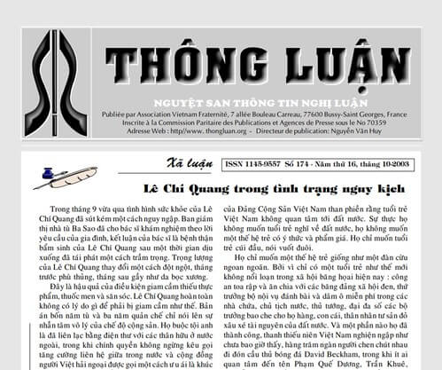 Thông Luận số 174-2003 | Vietnam Fraternité