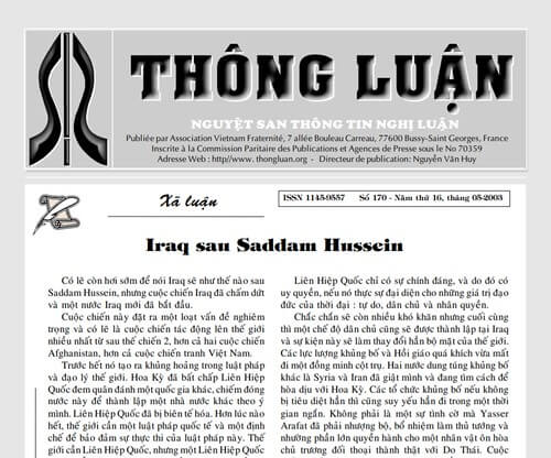 Thông Luận số 170-2003 | Vietnam Fraternité