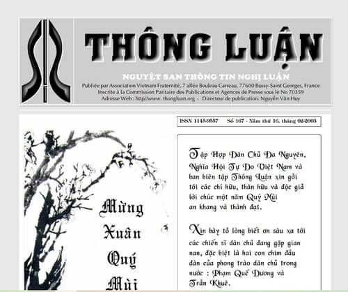 Thông Luận số 167-2003 | Vietnam Fraternité