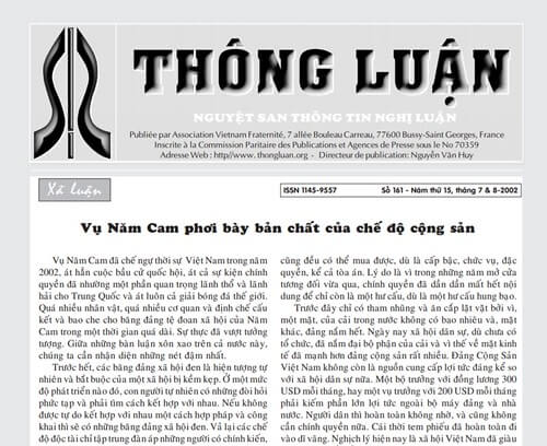 Thông Luận số 161-2002 | Vietnam Fraternité