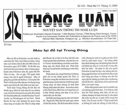 Thông Luận số 142-2000 | Vietnam Fraternité