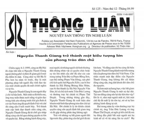 Thông Luận số 125-1999 | Vietnam Fraternité
