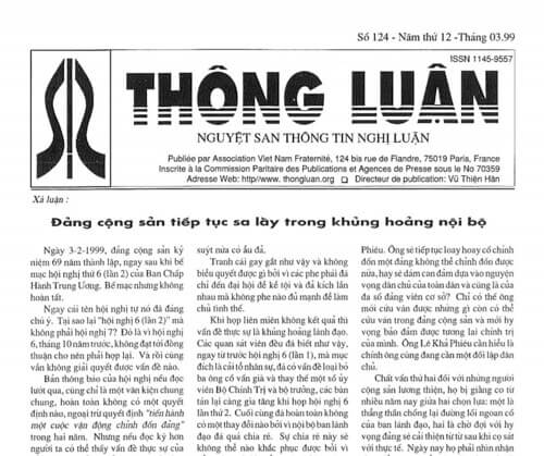 Thông Luận số 124-1999 | Vietnam Fraternité