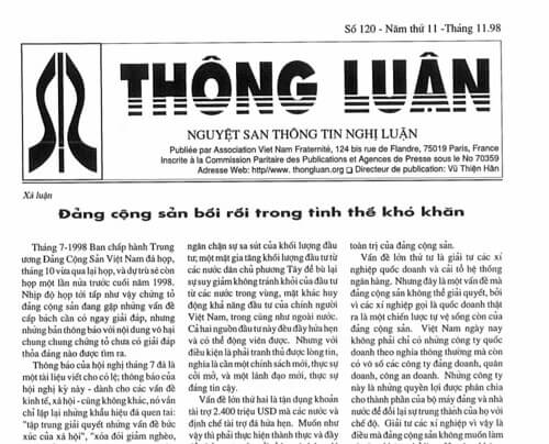 Thông Luận số 120-1998 | Vietnam Fraternité