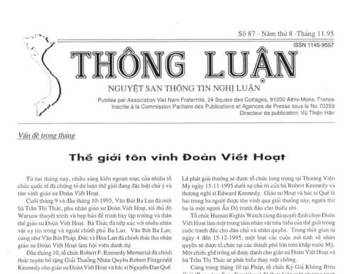 Thông Luận số 87-1995 | Vietnam Fraternité