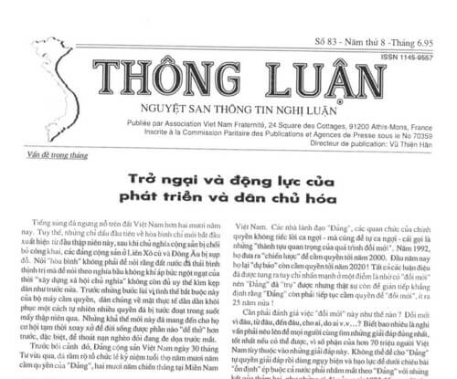 Thông Luận số 83-1995 | Vietnam Fraternité