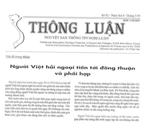 Thông Luận số 82-1995 | Vietnam Fraternité