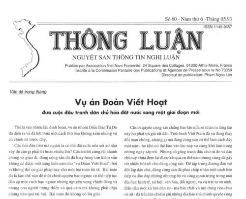 Thông Luận số 60-1993 | Vietnam Fraternité