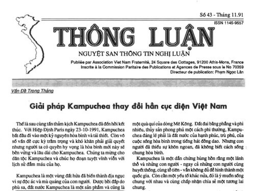 Thông Luận số 43-1991 | Vietnam Fraternité