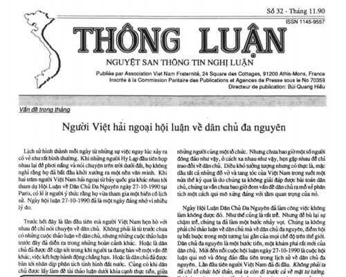 Thông Luận số 32-1990 | Vietnam Fraternité