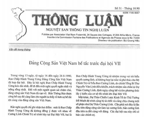 Thông Luận số 31-1990 | Vietnam Fraternité