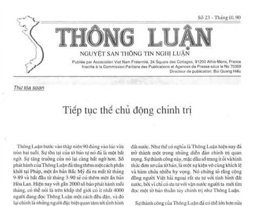 Thông Luận số 23-1990 | Vietnam Fraternité