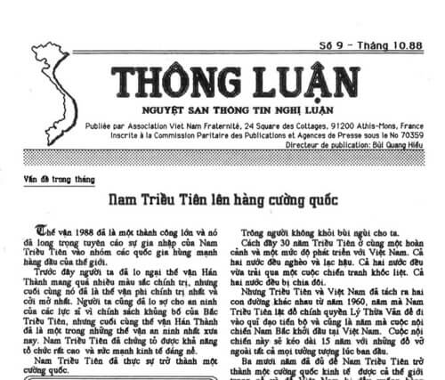 Thông Luận số 09-1988 | Vietnam Fraternité