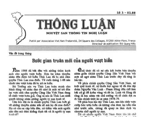 Thông Luận số 03-1988 | Vietnam Fraternité