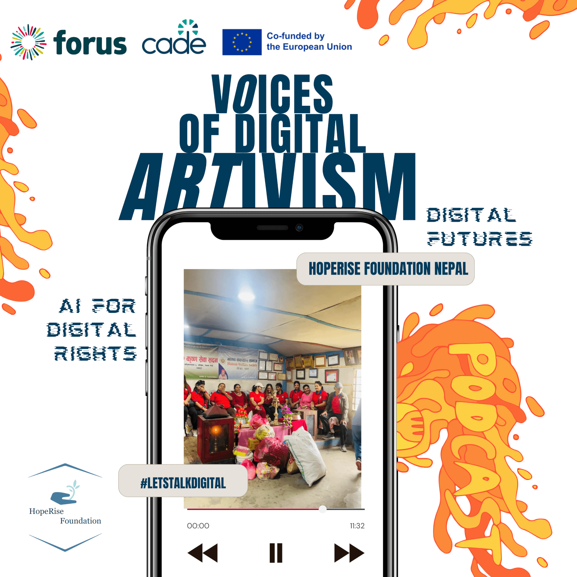 Voices of digital Artivism with Hope Rise Foundation Nepal | Forus