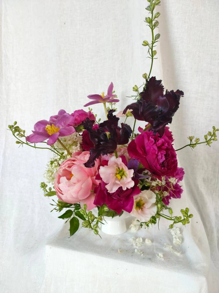 Atelier : COMPOSITION FLORALE - CENTRE DE TABLE FLEURI | La contrée des minis