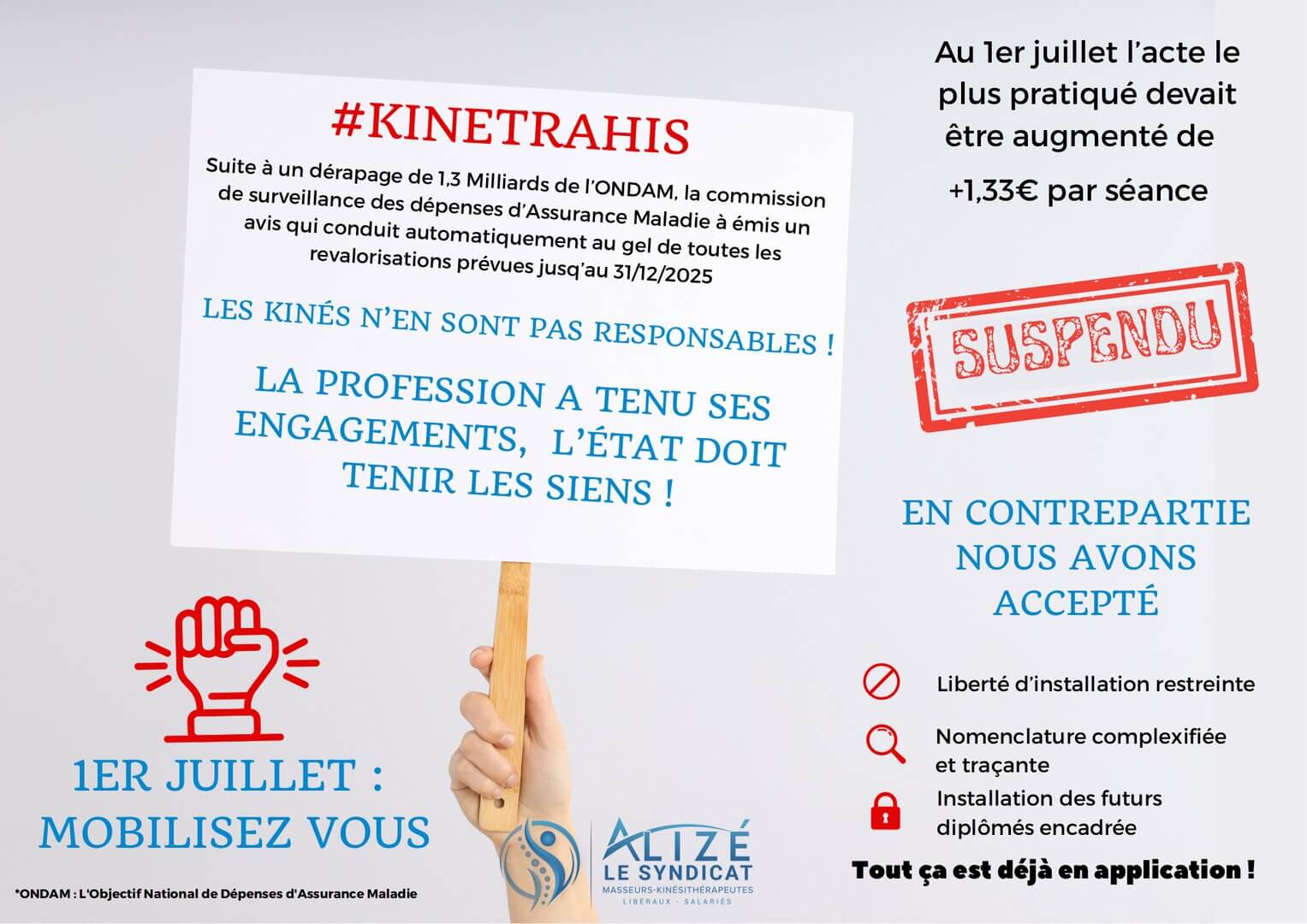 Affiche n°2 | Alizé - Syndicat de kinésithérapeutes