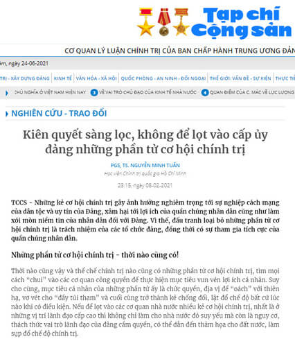 Thời của các nhân sĩ đã qua | Vietnam Fraternité