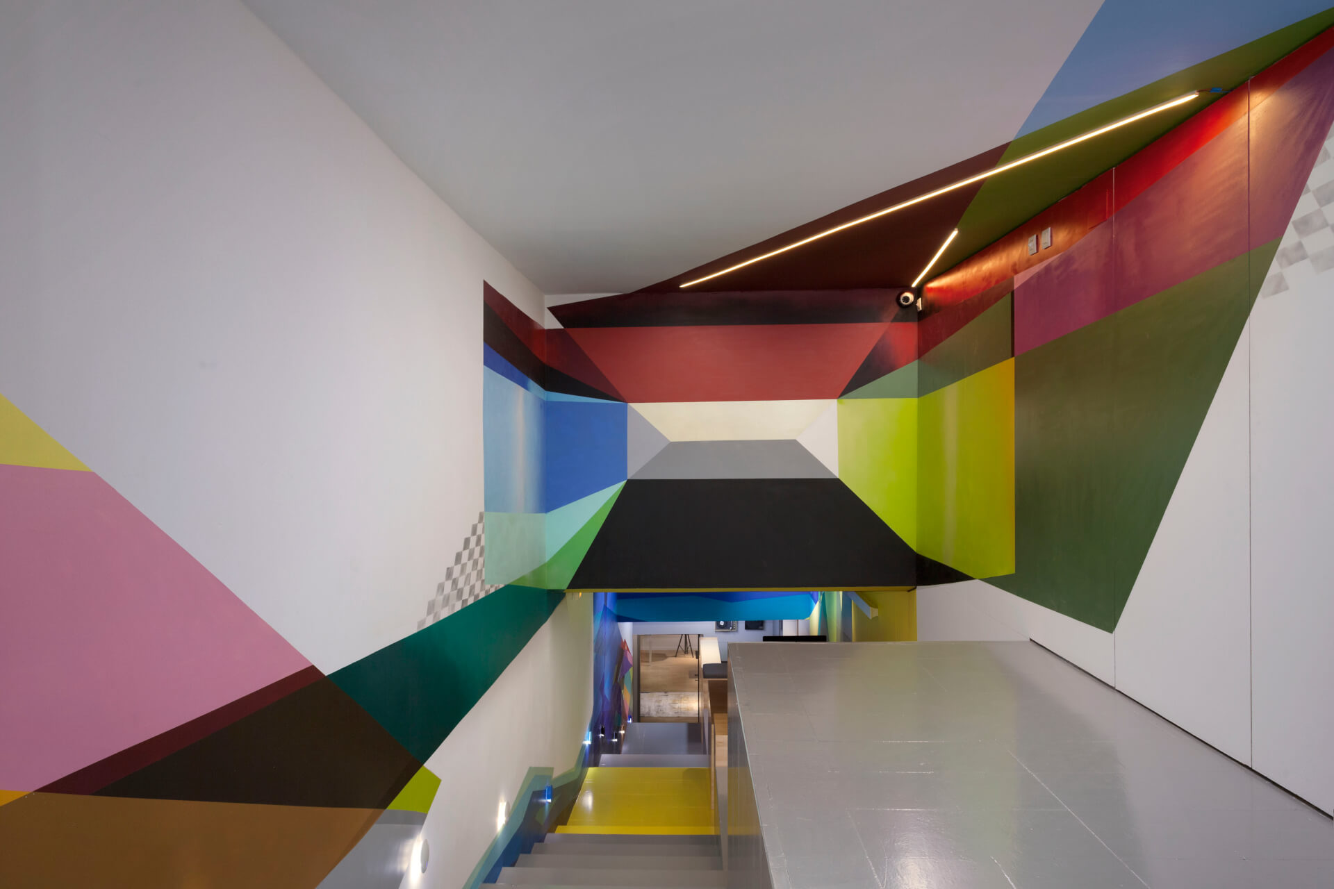 Anamorphose et déco pour Artspace Barcelone | Amandine Levy / Lesay