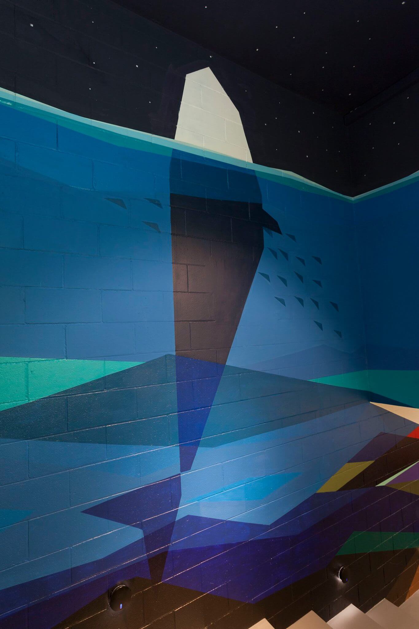 Anamorphose et déco pour Artspace Barcelone | Amandine Levy / Lesay