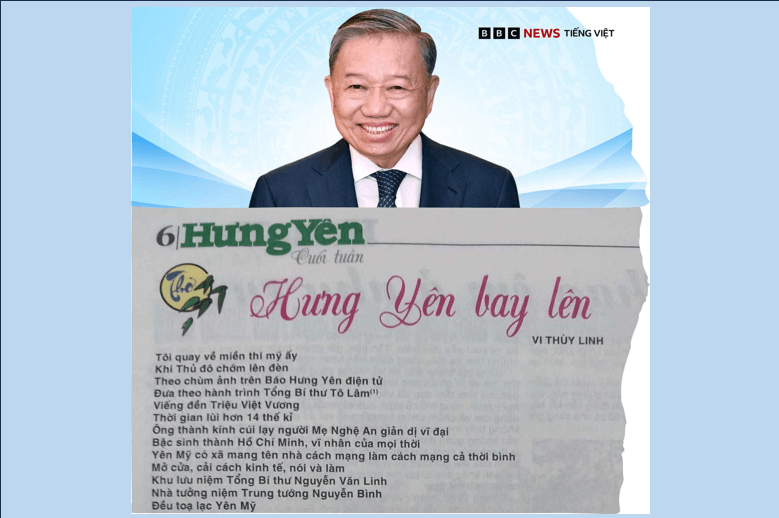 Bài thơ "Hưng Yên bay lên" đăng chưa lâu đã bị rút xuống | Vietnam Fraternité
