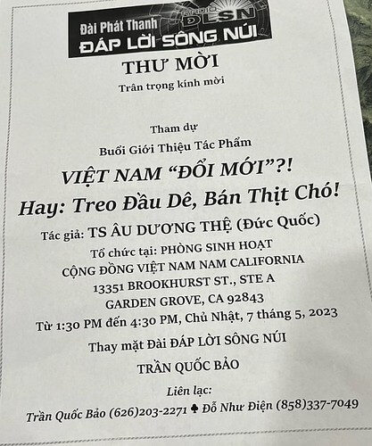 Tình hình Việt Nam sau gần 40 năm gọi là "Đổi mới" | Vietnam Fraternité