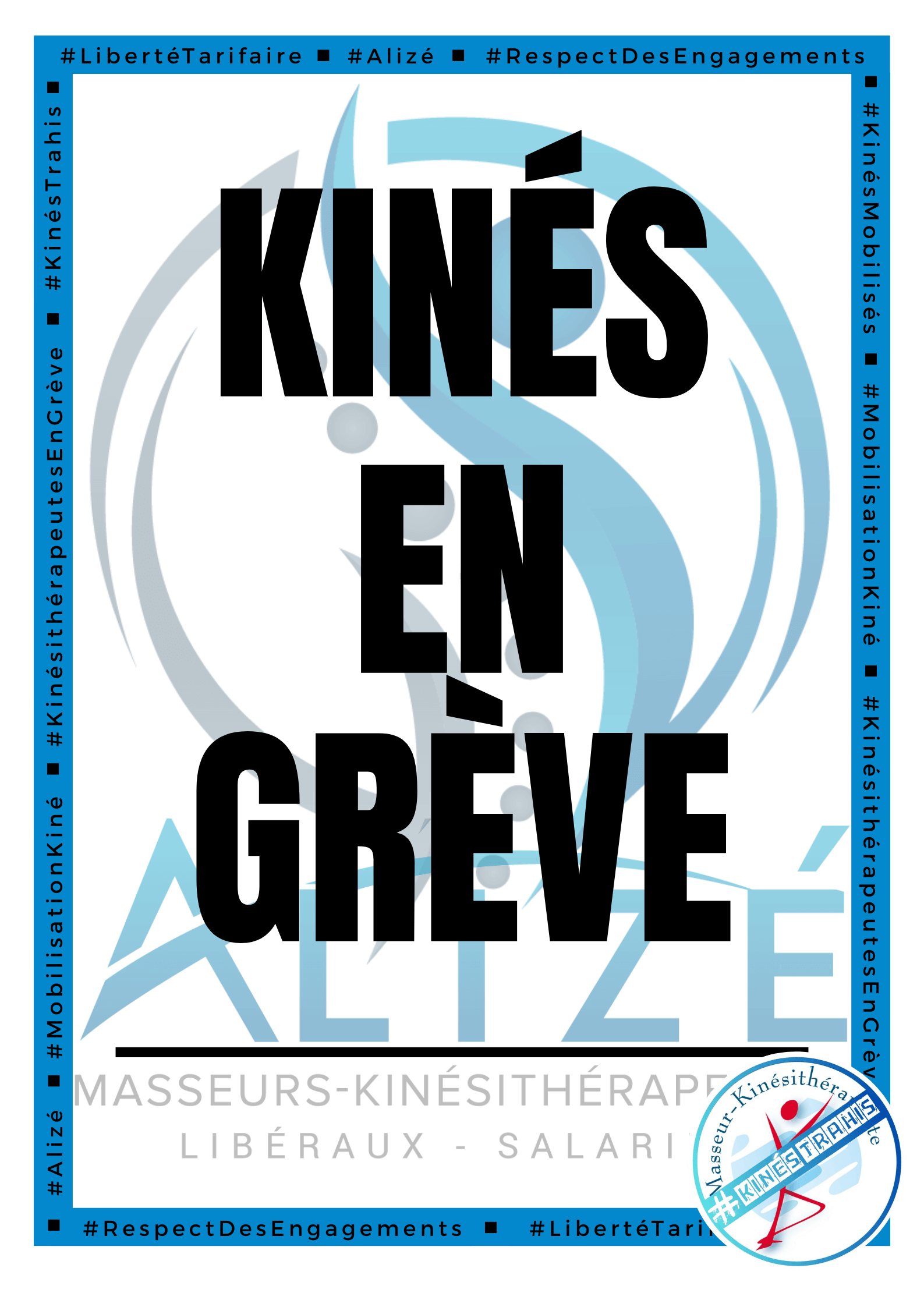 Kinés en Grève | Alizé - Syndicat de kinésithérapeutes