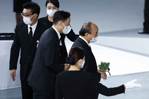Chủ tịch Phúc dự lễ quốc tang cố Thủ tướng Shinzo Abe | Vietnam Fraternité