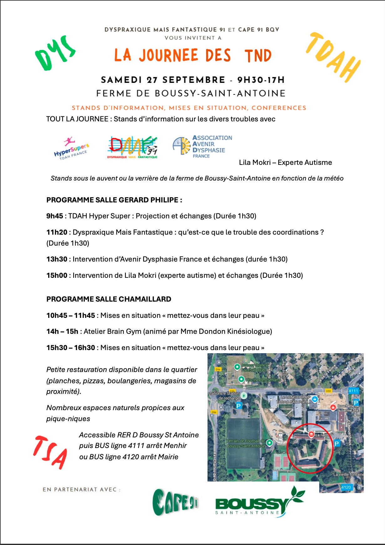 DMF91 La journée des TND ! | FDMF - Fédération Dyspraxique Mais Fantastique