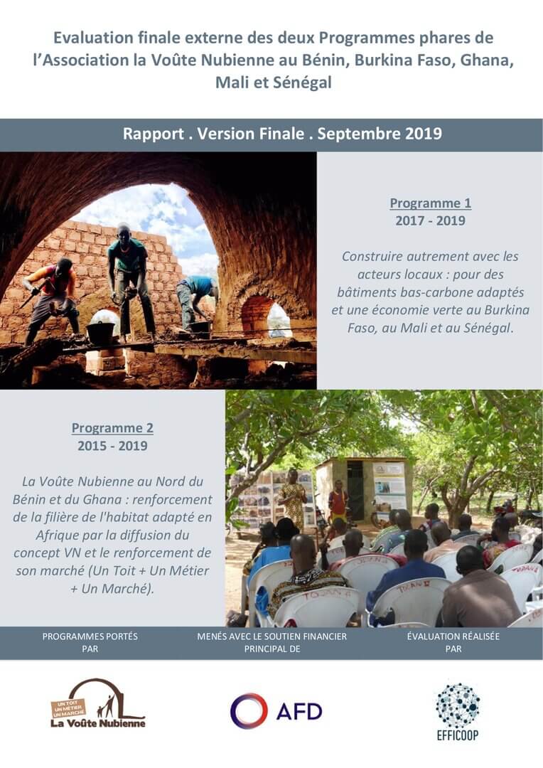 Évaluation de fin de parcours des programmes d’AVN au Bénin, Burkina Faso, Ghana, Mali et Sénégal | La Voûte Nubienne