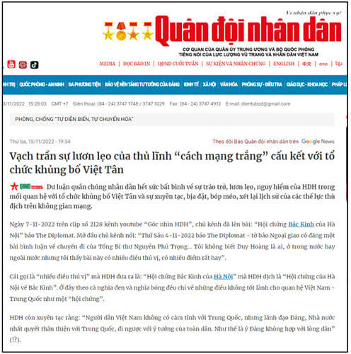 Kẻ dại tự mang thòng lọng vào cổ | Vietnam Fraternité