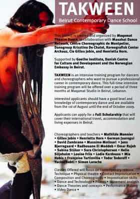 «Takween», Beirut contemporary Dance School | Babelmed