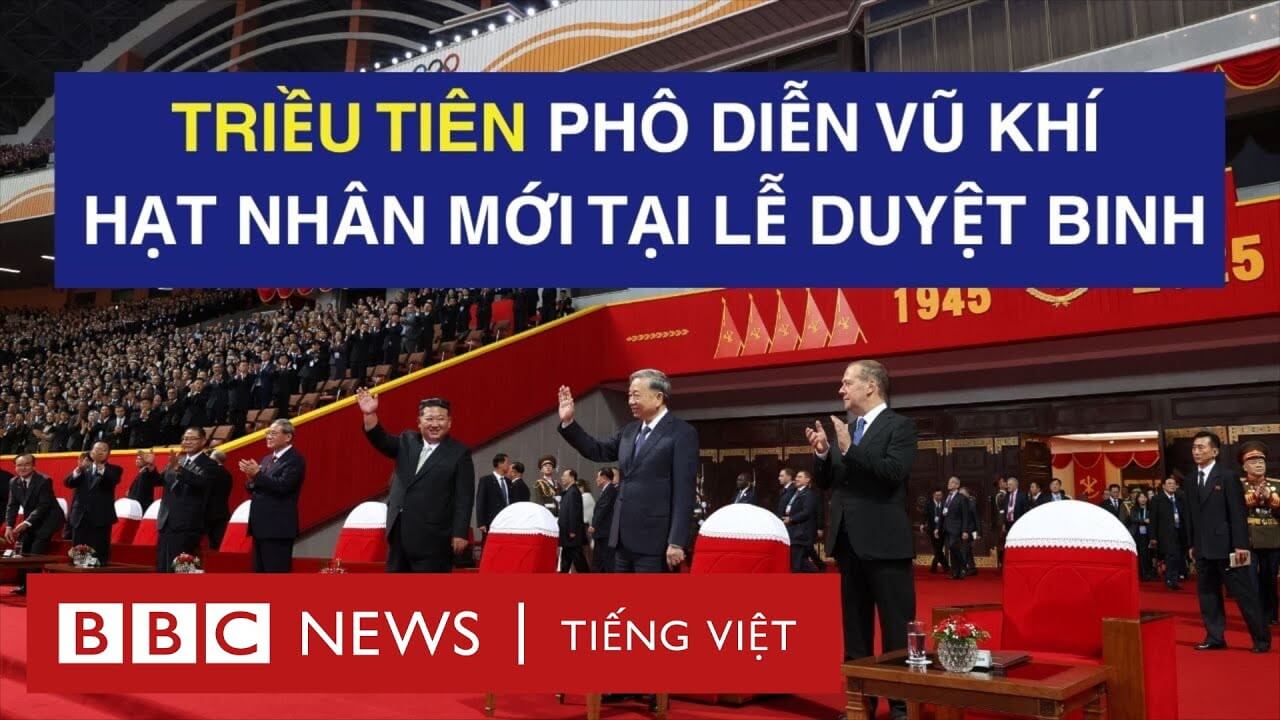 TRIỀU TIÊN PHÔ DIỄN VŨ KHÍ HẠT NHÂN MỚI TẠI LỄ DUYỆT BINH